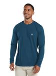 CHKOKKO Men's Regular Fit T-Shirt (AZGYMT103FSINDIGOXL_Indigo_X-Large)