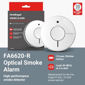 FireAngel Optical Smoke Alarm – 10-Year Battery Life