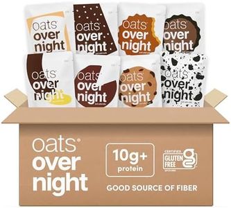 Oats Overnight Chocolate Variety Pack - High Protein, High Fiber Breakfast Protein Shake - Gluten Free Oatmeal, Non GMO High Protein Oatmeal - Smores, Dark Chocolate Sea Salt & More Flavors (24 Pack)
