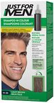 Just For Men Shampoo-In Color, Grey Hair Coloring for Men - Light Brown, H-25 (1 Count)