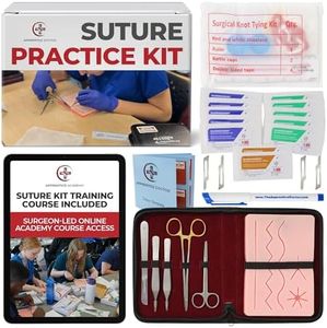 Suture Kit for Medical Students + Access to The Apprentice Academy's in-Depth Online Suturing Course. Course & Practice Kit Designed by an Experienced Surgeon
