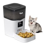 Qpets 3L Wi-Fi Dog Cat Feeder Automatic,App Control-Enabled Smart Cat Plastic Food Dispenser With Portion Control & Timer Setting & Voice Reminder For Dogs Feeder 1-10 Meals,31 Cm X 19.81 Cm X 19.8 Cm