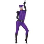 Catwoman Costume Female Superhero Zentai Suit Spandex Bodysuit Fancy Dress