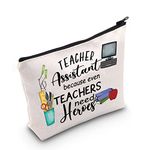 TSOTMO Teacher Assistant Gift Teacher Pencil Case Teacher Assistant Survival kit Cosmetic Bags Teacher Appreciation Gift Graduation Teacher Gift (C.TEACHER Assistant)