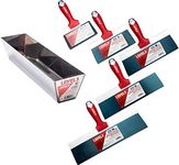 LEVEL5 Pro Grade Blue Steel Taping Knife Set + Free Bonus Trucker Hat | Sheetrock Gyprock Drywall Plasterboard | 5-605