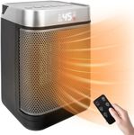 Electric Heater - 1500W PTC Ceramic Space Heater for Home, Energy Saving ECO Mode, Portable Heaters with Remote Control,90° Oscillating,Thermostat 4 Modes 12H Timer,Overheat & Tip Over Protection