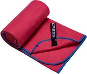 Cressi Premium Microfibre Fast Drying Towel, Red/Blue, 60x120