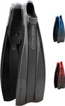 Cressi Free Frog Fins - Diving and Snorkelling Flipper Fins in Eva Rubber, Unisex Adults, Black, UK 10/11 - EU 45/46