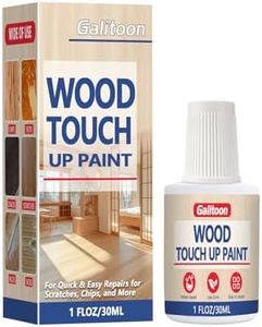 Wood Touch Up Paint Pen 1 oz Quick Dry Furniture Scratch Repair for Cabinets Tables Doors and More Matte Finish No Drip Brush Covers Chips Scuffs (White)