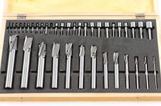 SHARS 40 PC 3 Flute HSS Straight Shank Interchangeable Pilot Counterbore Set 404-7376 L)