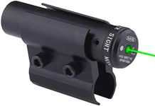 Higoo Tactical Mini Green Dot Laser Sight Aiming Scope with Barrel Clamp Mount for Rifle Shot Gun Accurate Hunting & Shooting