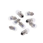 Gatuida Light Bulbs, 10PCS E10 Mini Light Bulbs 2.5V 0.3A Physical Electrical Experiment Screw Base Indicator Lights Incandescent Bulb Old-Fashioned Flashlight Lamp