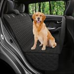 EMPIRE WORLD Dog Car Seat Cover for Back Seat, Waterproof Hammock for Car, SUV & Truck, Non-Slip Backseat Cover for Dogs, Heavy-Duty Dog Hammock Style Seat Protector Pets. (Black, 51"x59")
