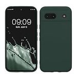 kwmobile Case Compatible with Google Pixel 8a Case - Protective Slim TPU Phone Cover - Soft Matte Finish - Moss Green