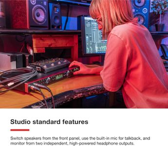 Focusrite Scarlett 18i20 4th Gen USB Audio Interface – 18-In/20-Out