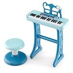 HONEY JOY Kids Piano, 37-Key Blue K