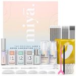 MIYA LASH | Lash Lift and Tint Kit & Brow Lamination Kit with Tint | Lash and Brow Lamination Kit with DARK BROWN Colour | LVL Eyelash Perm and Brow Lift Kit