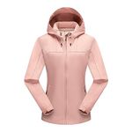 Womens Waterproof Rain Jacket Lightweight Windproof Raincoat Active Outdoor Hiking Trench Coats Windbreaker, 06 Pink, XX-Large