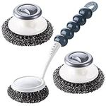 3 Pack Stainless Steel Scrubber wit
