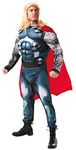 Rubie's 820006STD000 Thor Deluxe Costume MARVEL - AVENGERS Heroes Adult Fancy Dress, Blue, STD