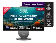 Lenovo Yoga AIO Intel Core Ultra 7 255H 27" QHD IPS (16GB RAM/1TB SSD/AI PC/Windows11/Microsoft 365 Basic + Office Home 2024/Wireless Euterpe Keyboard & Mouse, Grey), F0J20050IN All-in-One Desktop