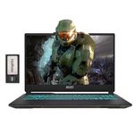 MSI Cyborg 15.6" FHD 144Hz Gaming Laptop, Intel i7-12650H, NVIDIA GeForce RTX 4060, 32GB DDR5, 1.16TB Storage(1TB SSD+160GB Docking Station Set), Webcam, Backlit Keyboard, Wi-Fi 6, Win 11 Pro, Black