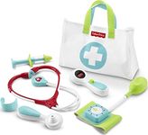 Fisher-Price Medical Kit, 7-Piece Doctor Role-Play Set for Preschool Pretend Play Ages 3 Years and up, Multicolor