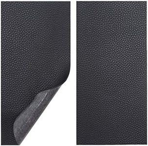 Leather Repair Kits for Couches and Cars, Leather Repair Patches Super-Thin Vinyl Repair kit 2 PCS Black