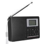 VBESTLIFE CS‑106 Portable Radio, Mini FM/AM/SW/MW/LW/TV Full Band Receiver Radio Worldwide Broadcast Radio with 3.5MM Earphone for Knowing to News, Entertainment