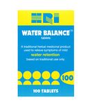 HRI Water Balance 100 Tablets - to Relieve Symptoms of Mild Water Retention. with Dandelion Root, Uva Ursi and Buchu Leaf Extract. 1 Pack