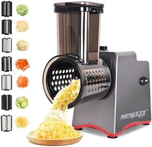 Electric Cheese Grater,7 In 1 Electric Cheese Grater Salad Shooter Maker For Block Cheese,250w Electric Slicer Shredder, Electric Salad Machine For Cheeses, Fruits, Vegetables