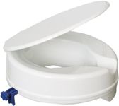 Aidapt 4 inch Senator Raised Toilet Seat with Lid (Eligible for VAT relief in the UK)