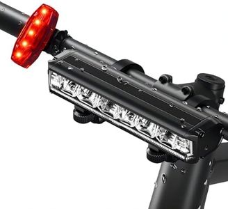 Posugear Luci Bicicletta LED Accessori, Luce Bici Ricaricabili USB Anteriore e Posteriore, IPX5 Fanale Bici Torcia per MTB Corsa Monopattino Elettrico Ebike Adulto Bambino