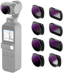 Neewer Kit de Filtro de Lente magnético Compatible con cámara de Bolsillo dji Osmo – 8 Piezas ND4 ND8 ND16 CPL ND8/PL ND16/PL ND32/PL ND64/PL Hecho de Vidrio óptico y Marco de Aluminio de aviación