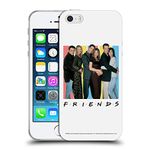 Head Case Designs Officially Licensed Friends TV Show Cast Logos Soft Gel Case Compatible With Apple iPhone 5 / iPhone 5s / iPhone SE 2016