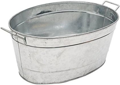 Achla Designs Standard Oval Galvanized Steel Tub