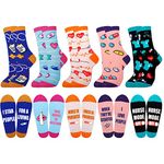 Moyel Nurse Socks Nurse Gifts for Women Fun Novelty Cute Funny Socks for Women Cotton Crew Socks Christmas Birthday Gifts for Her Mom Wife Girlfriend Best Friend