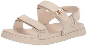 Steve Madden Girls Shoes Mona Flat Sandal, Bone, 11 UK Child