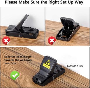 Reusable Mouse Traps, 6-Pack – Easy Set Snap Pest Control