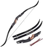 NIKA ARCHERY Hunting Recurve Bow Raptor ILF Limbs 60" 40lb Black Phoenix Bows Powerful Hunt Shooting