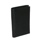 Buxton Mens Leather Ridgewood Trifold Organizer Wallet, Black