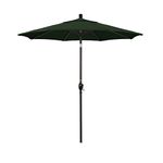 California Umbrella GSPT758117-SA46 7.5' Round Market Umbrella, Pacifica Hunter Green