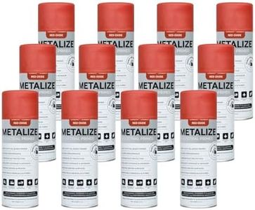 METALIZE Paints For Industry Industrial Primer, Aerosol Spray Primer - Steel Metal Iron Machinery - Case of 12 (Red Oxide) 5-S-1101CS