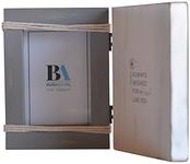 BallarArt CO. I Always Wished for a Friend Like You Dual Sided Folding MDF Photo Frame, Light Gray, 19.5 x 15 x 5.3 cm