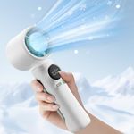 Gegizun Portable Handheld Fan, Instant Cooling Handheld Fan, 100 Speeds Adjustable USB Rechargeable Fan, LED Display, Fast Charging Quiet Personal Fan for Office Outdoors Travel