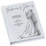 Personalised Wedding Planner Book Engagement Gift With Couple Sketch