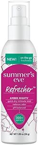 Summers Eve Refresher Mist, Amber Nights, Odor Reducing Feminine Spray for Women, 1.89oz Bottle