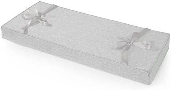 ROFIELTY Bench Cushion 47 inch, Durable Bench Cushions for Indoor Furniture, Window Seat Cushions Indoor, Personalized Custom Bench Cushion (Light Gray, 47x17x3)