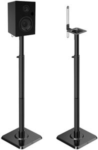 Mounting Dream Speaker Stands Height Adjustable Bookshelf Speaker Stand Pair for Universal Satellite Speakers, Set of 2 for Bose Polk JBL Sony Yamaha - 11 lbs Capacity