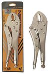 Inditrust 10 INCH vice grip plier locking plier Round Nose Plier 1 PIECE, Silver